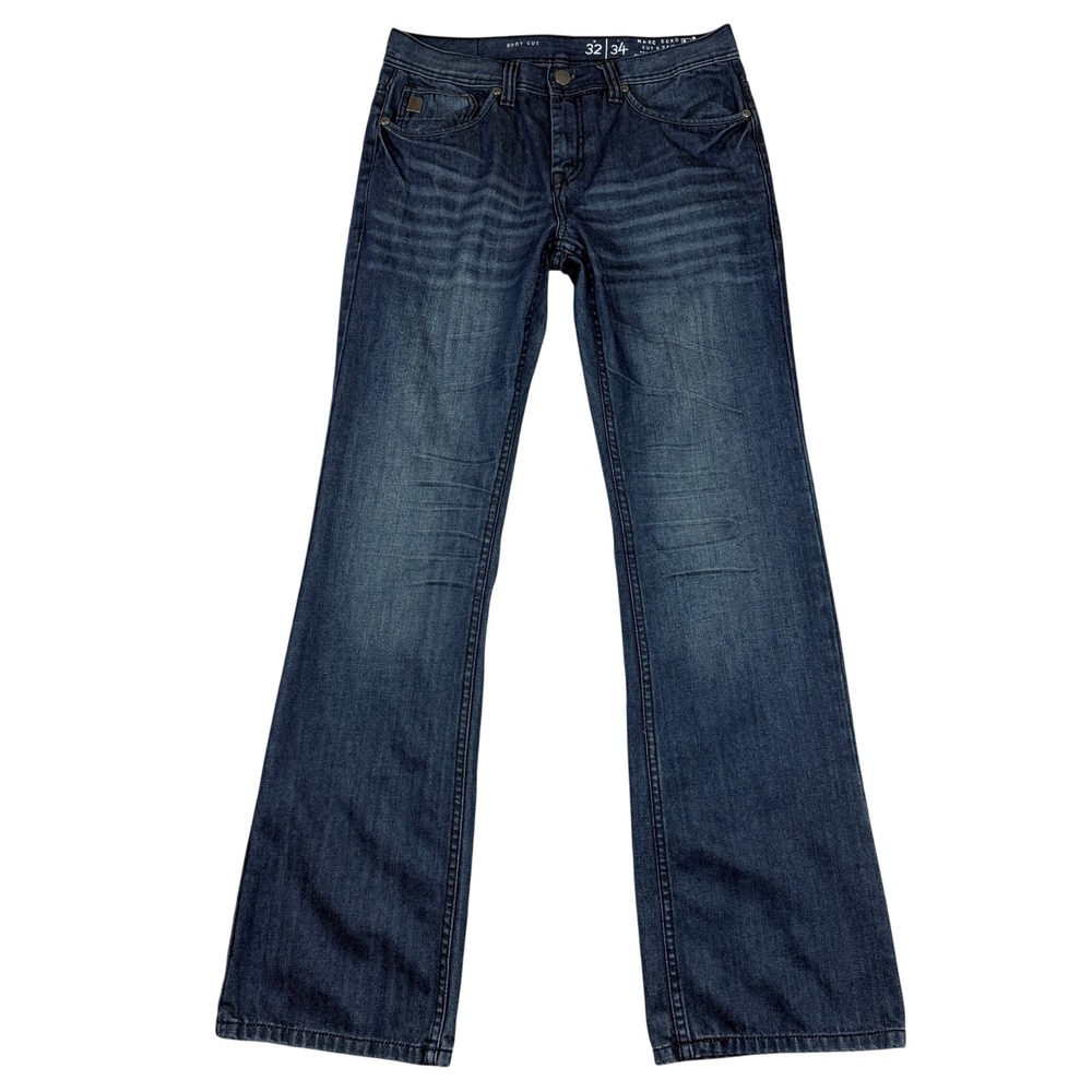 Marc Ecko Cut & Sew Jeans‎ Mens 32x34 (34x34.5) Blue Boot Cut Western Denim